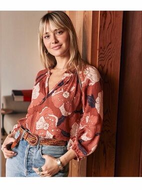 Marine Layer Nikki Top - Gauze Floral